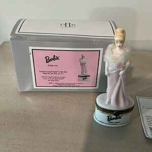Barbie Enchanted Evening Porcelain Hinged Box with Shoes
